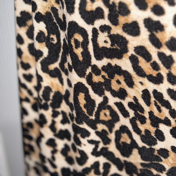 Brown Cheetah Print Drawstring Skirt - Picture 3 of 3